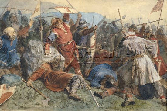 Olav den Helliges fall i slaget på Stiklestad, 1859